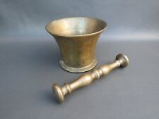 Antique brass or bronze pestle & mortar