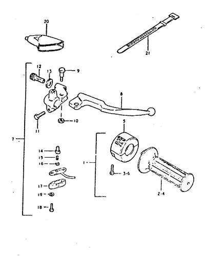Suzuki genuine throttle - genuine, grip