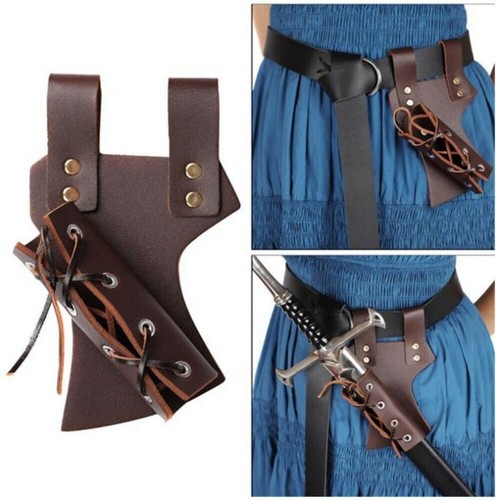 Leather belt sword sheath - belt,