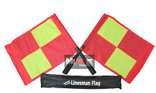 Deluxe Premier Linesman Flags Set Football Rugby Hockey Training Referee Flags