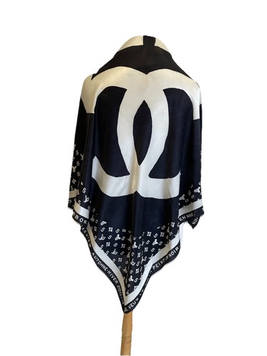 Preview silk scarf black - preview,