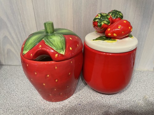 Vintage ceramic strawberry - 2,