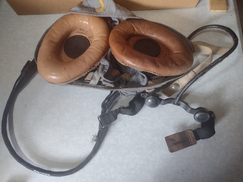 Raf type blue flying helmet - raf,