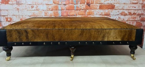 Genuine brown cow hide - cow,