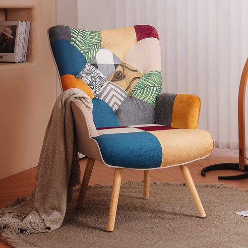 Unikome patchwork accent chair - accent,
