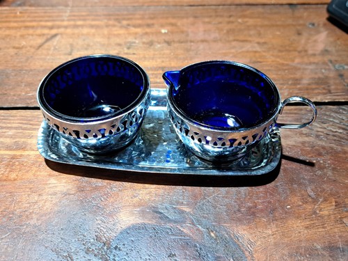 Vintage cobalt blue glass - vintage,