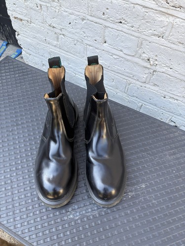Solovair black leather chelsea - leather,