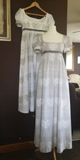 Regency Style Day Dress. Hand Made Gown UK 6-8  Cosplay, Costume 32in Bust