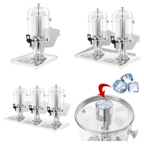 Juice dispenser with drip - with,