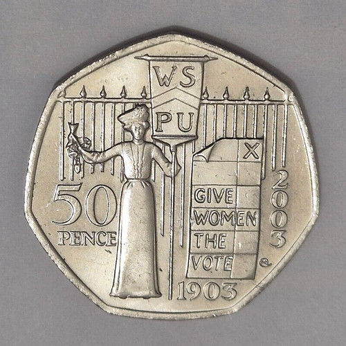 Rare suffragette 50p - rare,