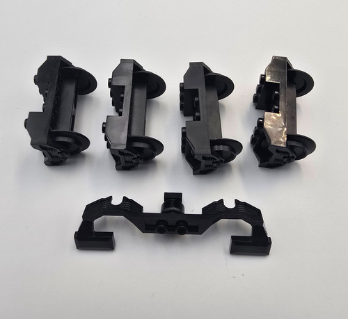 Lego black train wheels - x4,