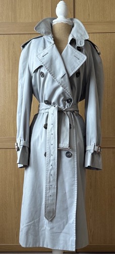 Burberry grey trench coat - grey,