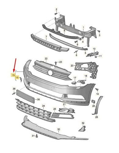 Passat front bumper - vw,