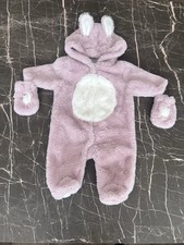 Next Baby Snowsuit Pink 0-3 Months