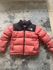 Coral north face jacket women’s 