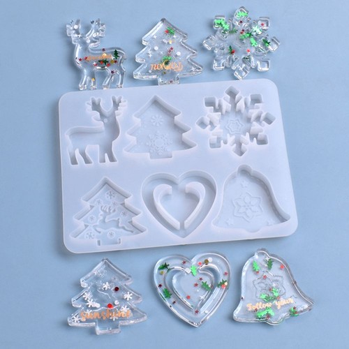 Christmas resin pendant - christmas,