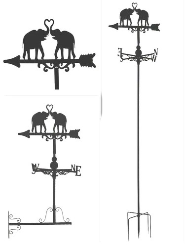 Metal weather vane wind wheel - metal,
