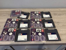Iomega Zip Disk 100MB Bundle x 5 & Tools Disk Vintage Retro Computing