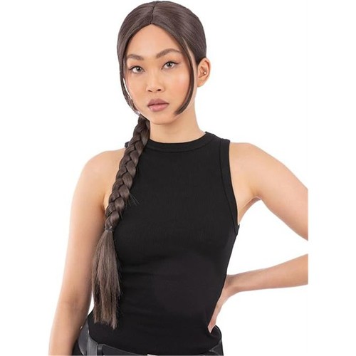 Ladies brown wig lara - lara, croft