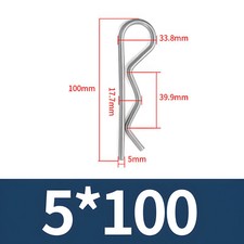 R Clips Retaining Pins Split