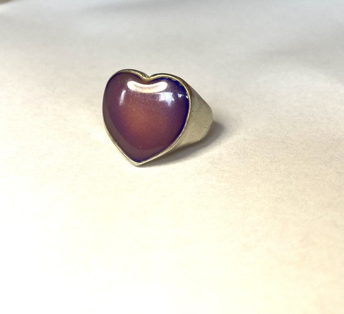 Heart mood ring with - heart,