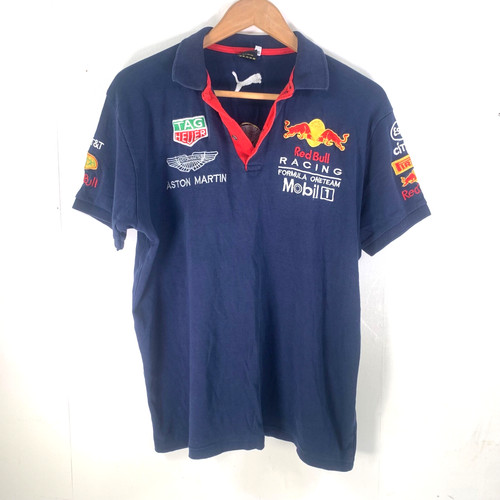 Red bull mens polo shirt - f1,