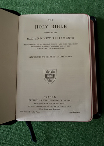 Oxford holy bible old - oxford, new