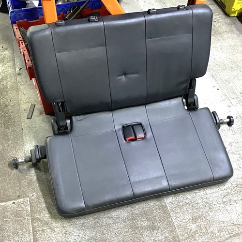 Black leather 3rd row seat - leather, for