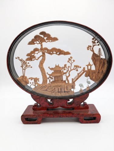 Vintage chinese cork - cork, carving