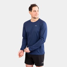 ALPKIT Mens Koulin Trail Long Sleeve Size L Blue Moisture-wicking Breathable