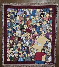 2001 Simpsons Woven Blanket