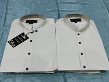 Mens wedding Eid party shalwar Kameez kurta trouser Cream soft Boski Fabric