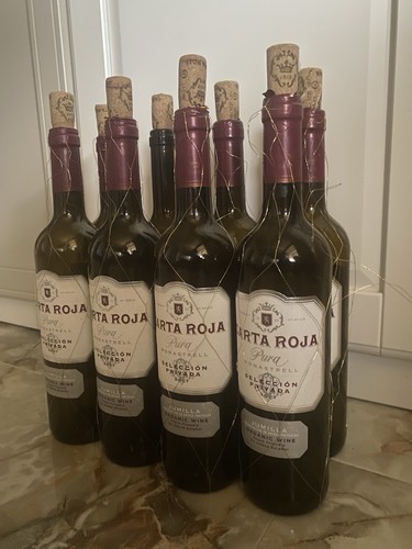 Wine bottles eight empty - bottles,