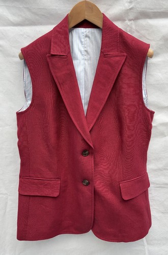 Ladies red linen - ladies,