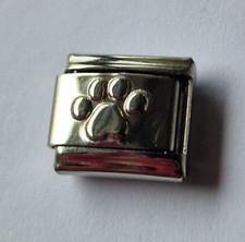 Paw Italian Charm Link 9mm Silver Fits All Italian Charms Bracelet