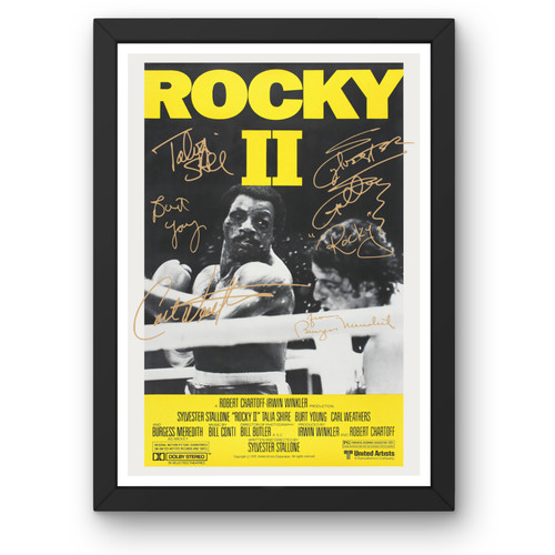 Rocky cast signed - rocky, 2