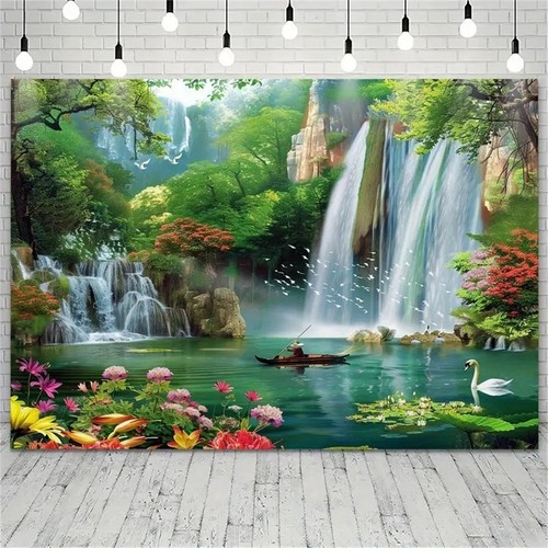 Ultra large waterfall scenery - large,