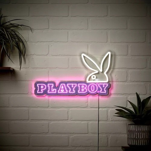 Playboy bunny logo neon - playboy,