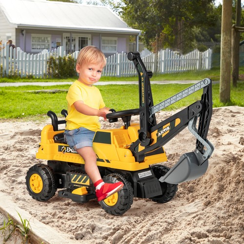 Kids ride excavator - ride, on