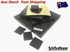 Sorbothane Isolation Pads, Squares and Sheet in 3, 6 and 10mm in 30, 50, 70 Duro
