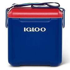 IGLOO TAG ALONG PORTABLE COOL BOX CAMPING BEACH FESTIVAL BEER DRINKS COOLER BLUE