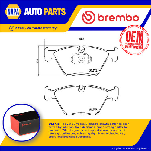 Brake pads set fits bmw - set,