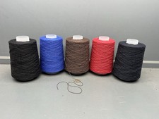5 x 200g 2/20NM 100% COTTON YARN 5 COLOURS CODE VARS WEAVING YARN