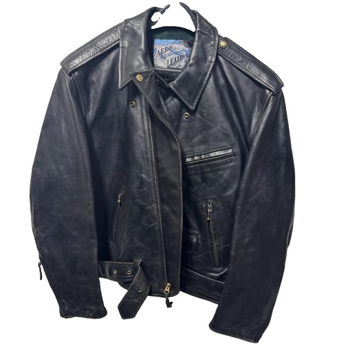 Aero horsehide leather jacket - horsehide,