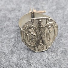 Vintage St Christopher Bicycle Bike Cycle Head Tube Badge