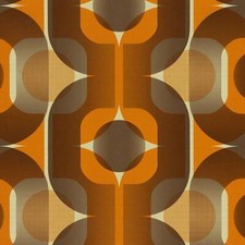 ** SAMPLE AS Creation Retro Orange Brown Wallpaper