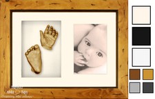 New Baby Casting Kit Frame 3D Prints Hand Footprint Cast Keepsake Present Gift