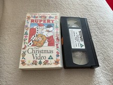 Rupert The Bear - The Christmas Video - VHS Animated Cassette Movie Tape 1993