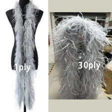 Ostrich Feather Boa Thick 2M Fluffy Ostrich Feather Scarf for Ins Modern Pretty