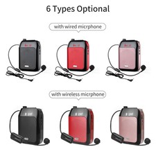 Portable Voice Speaker Amplifier For Teachers With Wired Microphone Headset